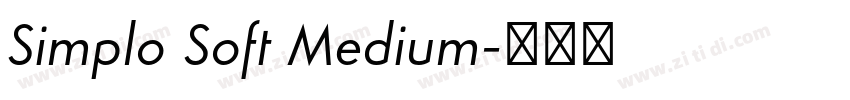 Simplo Soft Medium字体转换